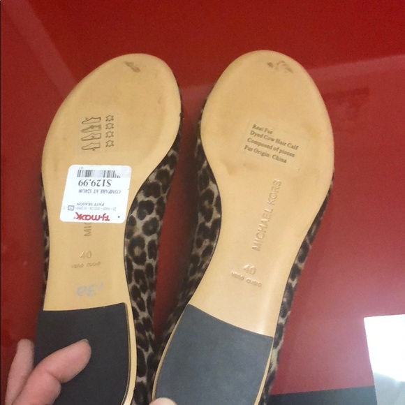 Michael Kors real fur flats, size 40, new - Picture 6 of 6